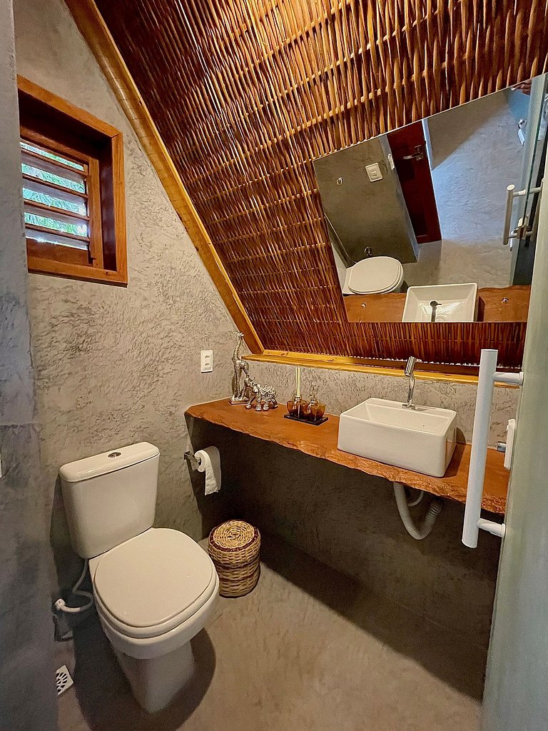 chalé com piscina privativa integrada