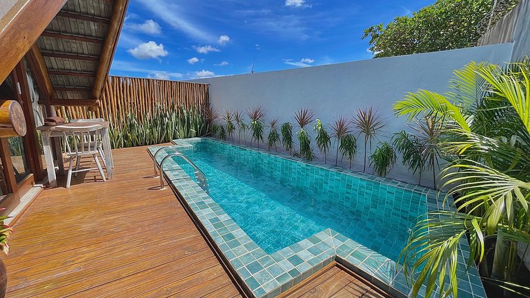 belo chalé de charme com piscina privativa