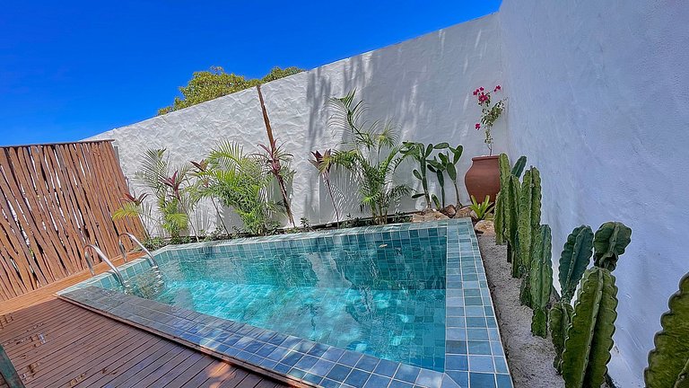 chalé aconchegante com piscina privativa pequena