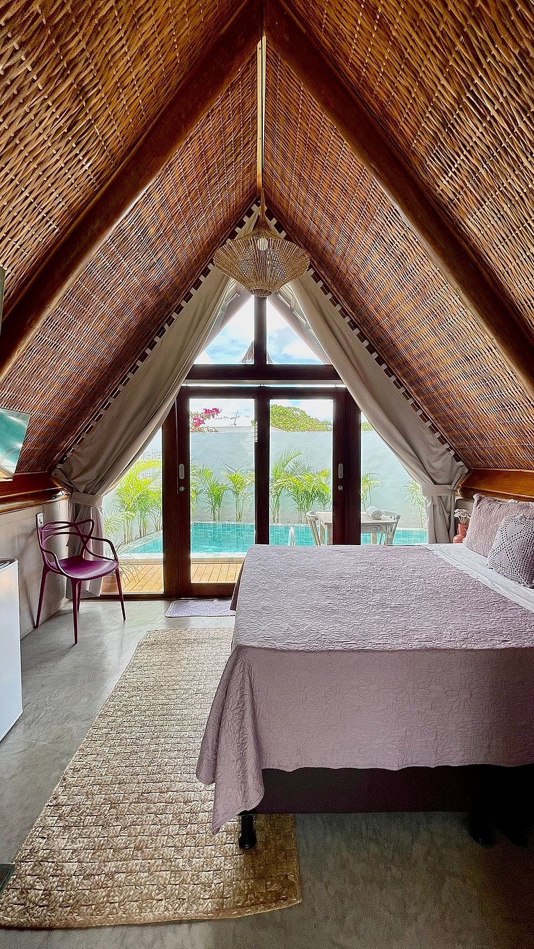 Lindo chalé de charme com piscina