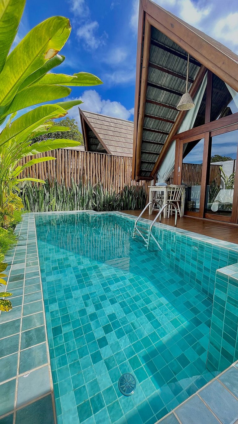 lindo chalé com piscina privativa media