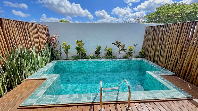 lindo chalé com piscina privativa media