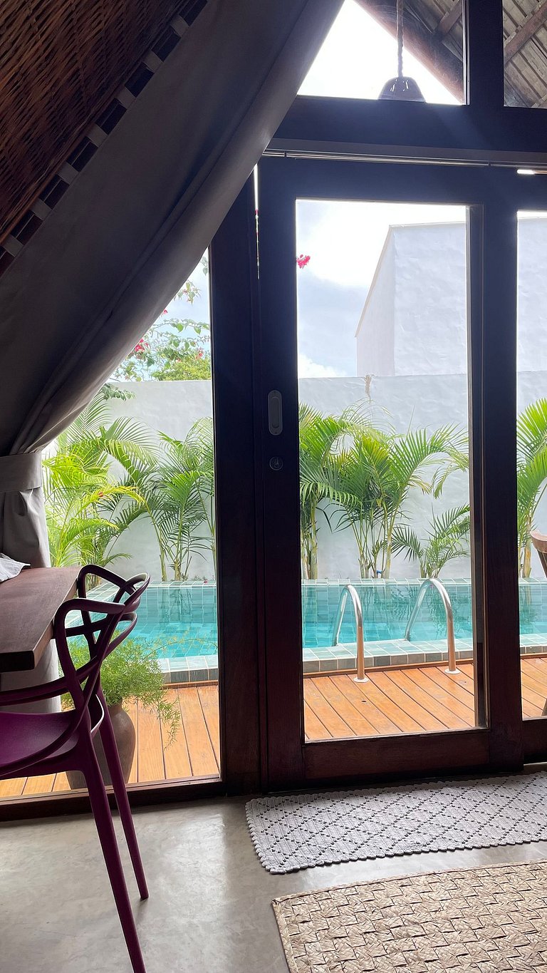 Lindo chalé de charme com piscina